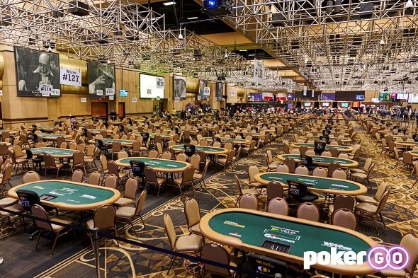 Pokerové stoly na WSOP 2021 v Las Vegas