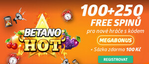 Získejte od Betana registrační bonus 350 free spinů Získejte od Betana registrační bonus 350 free spinů