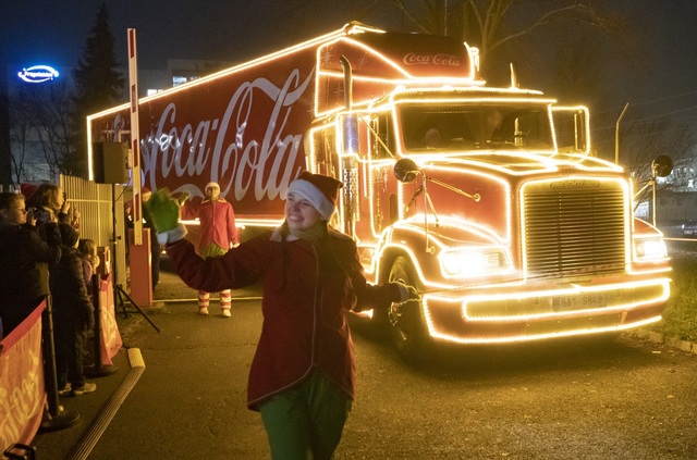 Vánoční kamion Coca-Cola 2022