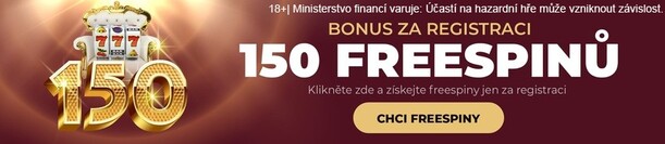 Chci až 150 free spinů za registraci.