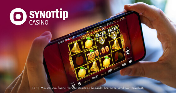 SYNOT TIP casino v mobilním telefonu - hrajte přes aplikaci